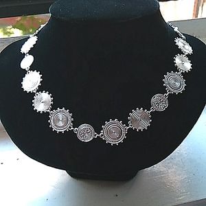 Jade & Jasper 🌺 silver metal adjustable  choker. NWOT